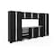 Newage Products Bold Series 9 Piece Garage Cabinet Set with Stainless Steel Top, Black 63151 - alternate 1